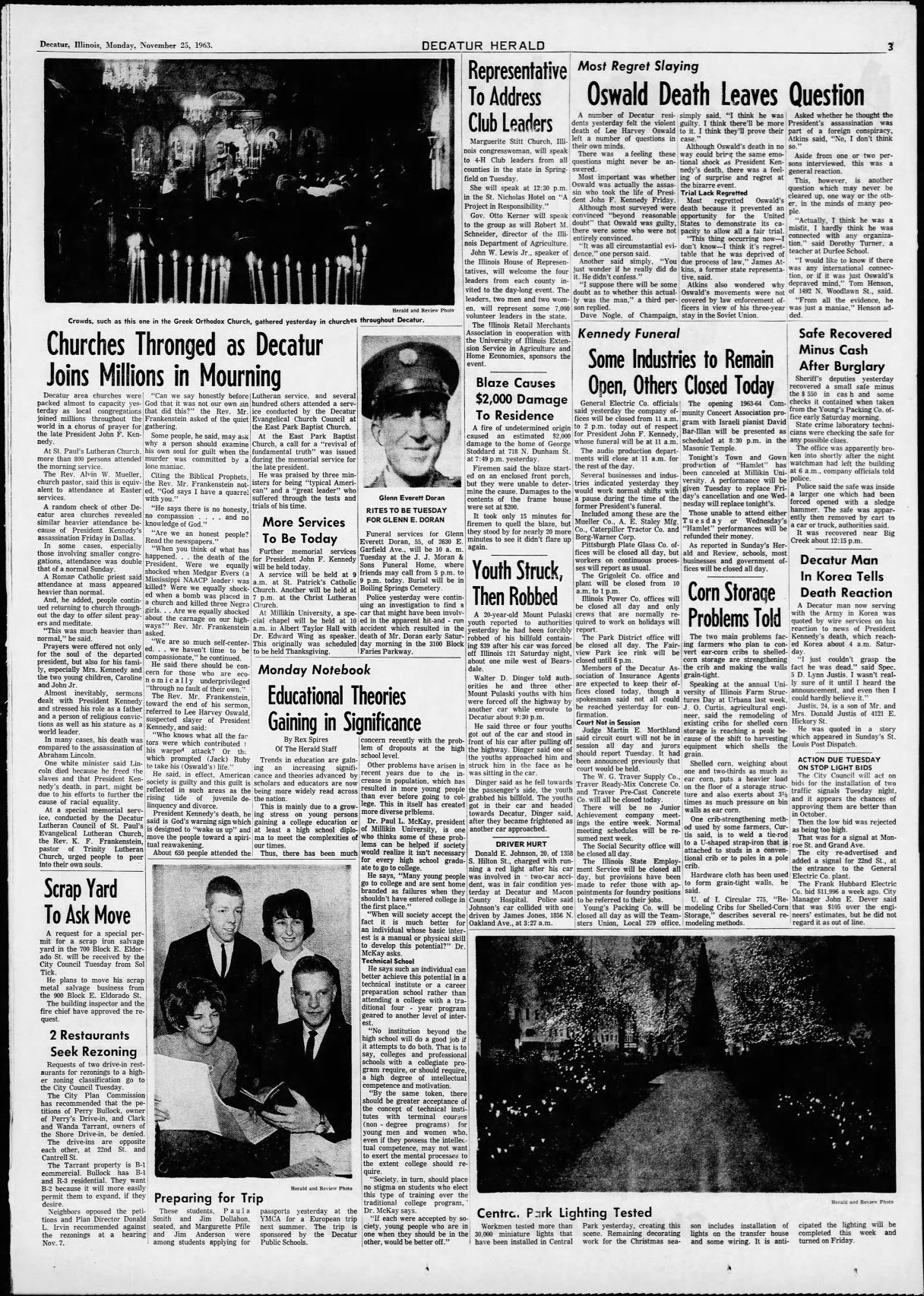 Nov. 25, 1963, The Decatur Herald, A3
